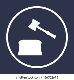 Auction  icon. Flat design.