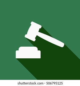 Auction  icon. Flat design.
