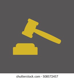 Auction  icon. Flat design.