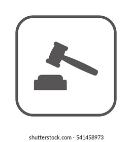 Auction  icon. Flat design.