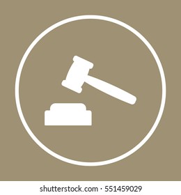 Auction  icon. Flat design.