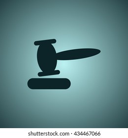 auction Icon, flat design style
