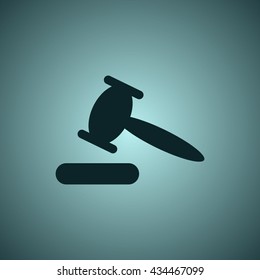auction Icon, flat design style