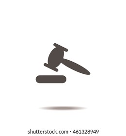 auction Icon, flat design style