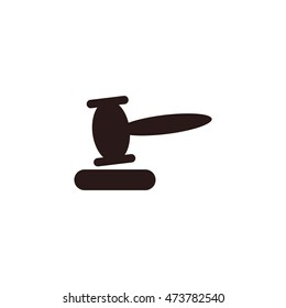 auction Icon, flat design style