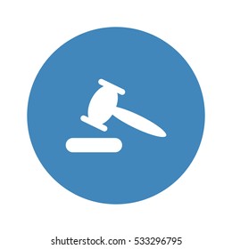 auction Icon, flat design style