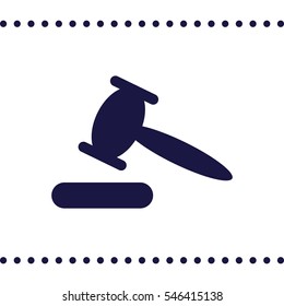 auction Icon, flat design style