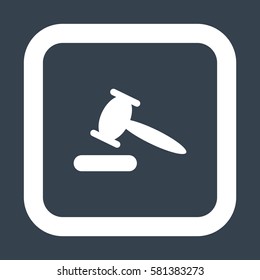 auction Icon, flat design style