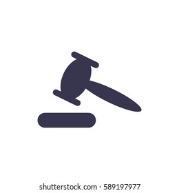 auction Icon, flat design style