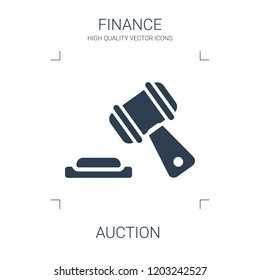 auction icon. high quality filled auction icon on white background. from finance collection flat trendy vector auction symbol. use for web and mobile