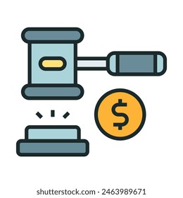 Auction icon. Icons about banking and finance