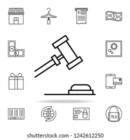 auction icon. online shopping icons universal set for web and mobile