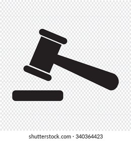 Auction Icon Sign Illustration