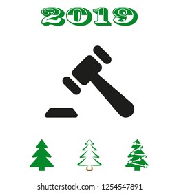 Auction icon stock vector illustration flat design