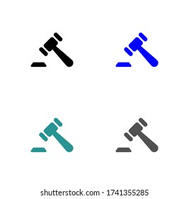 Auction icon stock vector illustration flat design.