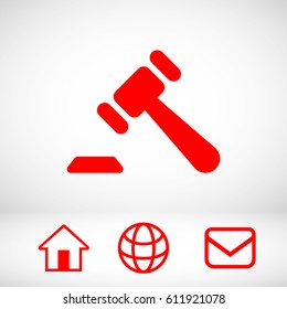 Auction icon stock vector illustration flat design