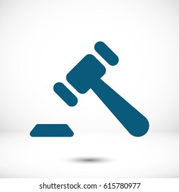 Auction icon stock vector illustration flat design