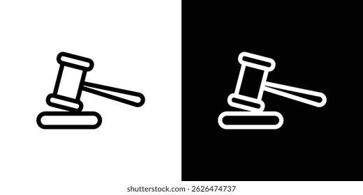 Auction icon symbol template for graphic and web design