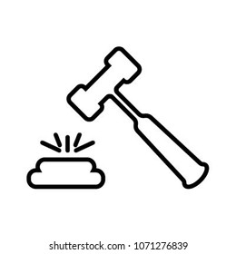 auction icon vector