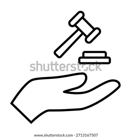 Auction icon vector. Bargaining Illustration sign. Bidding symbol. auction house logo.