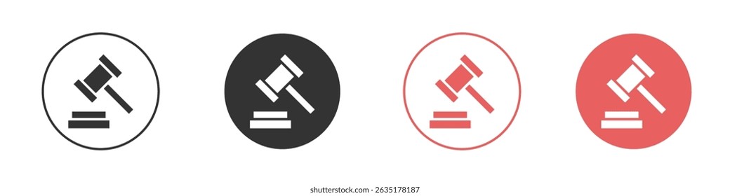 Auction icon vector design template simple and clean style