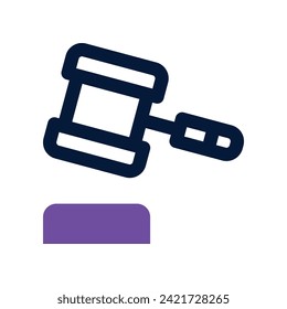 auction icon. vector dual tone icon for your website, mobile, presentation, and logo design.