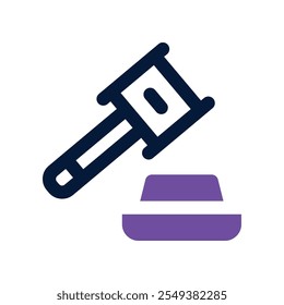 auction icon. vector dual tone icon for your website, mobile, presentation, and logo design.