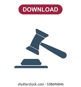 Auction Icon Vector flat design style