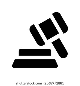 auction icon. vector glyph icon for your website, mobile, presentation, and logo design.