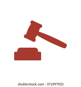 auction icon, vector illustration. Flat design style