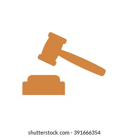 auction icon, vector illustration. Flat design style