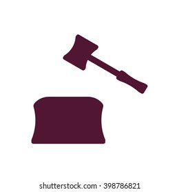 auction  icon, vector illustration. Flat design style