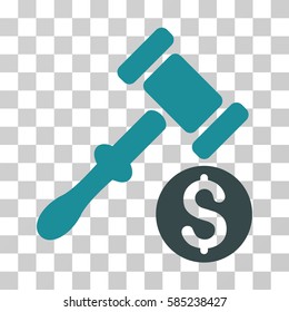 Auction icon. Vector illustration style is flat iconic bicolor symbol, soft blue colors, transparent background. Designed for web and software interfaces.