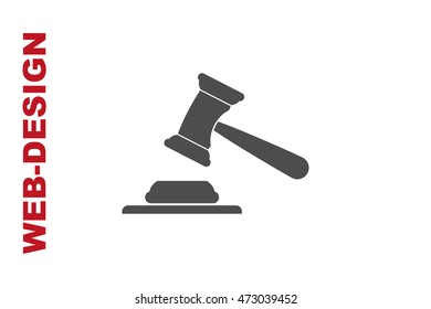 Auction Icon Vector, portfolio author web-design