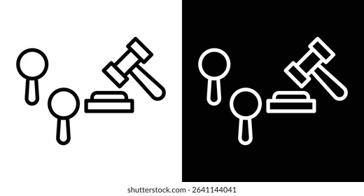 Auction icon vector simple element illustration editable