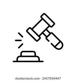Auction icon vector stock illustration