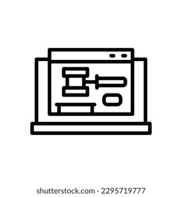 icono de subasta para tu sitio web, móvil, presentación y diseño de logotipo.