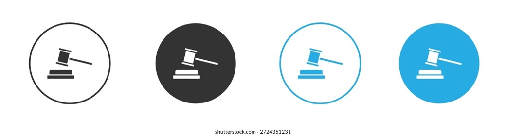 Auction icons design element. vector illustration on white background.