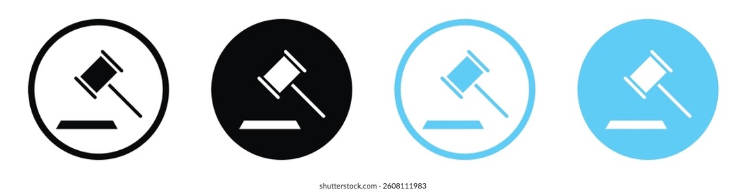 Auction icons design. vector icons for ui designs