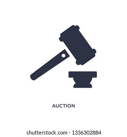 auction isolated icon. Simple element illustration from gdpr concept. auction editable logo symbol design on white background. Can be use for web and mobile.
