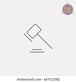 Auction line icon