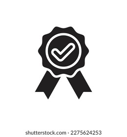 Auktionsmedaille mit ausgefülltem Symbol Vektorgrafik