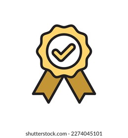 Auction Medal Icon Vector Illustration