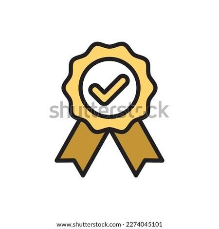 Auction Medal Icon Vector Illustration
