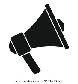 Auction megaphone icon simple vector. Judge process. Mobile bidding