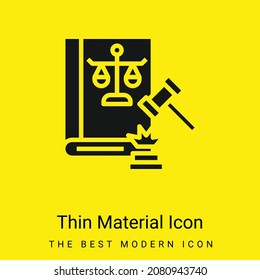 Auction minimal bright yellow material icon