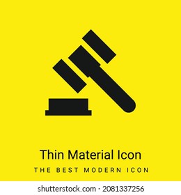 Auction minimal bright yellow material icon