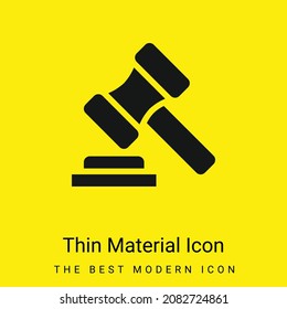 Auction minimal bright yellow material icon