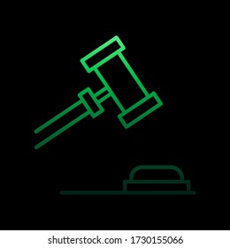 auction nolan icon. Simple thin line, outline vector of online shopping icons for ui and ux, website or mobile application