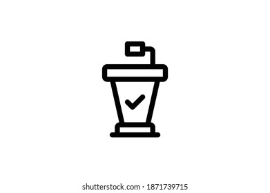 Auction Outline Icon -  Auction